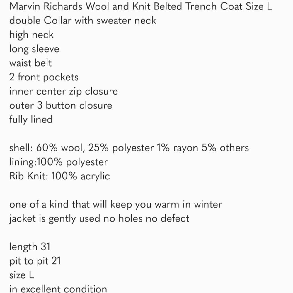 Off White Coat - Picture 13 of 13